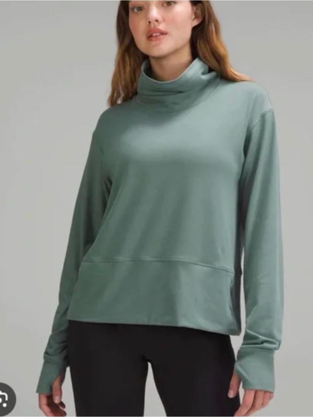 lululemon athletica Ready to Rulu Pullover Mefo 4. Color: Medium Forest.